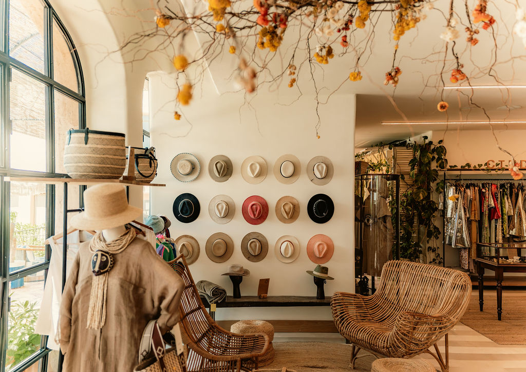 Interior of Agora Ibiza boutique